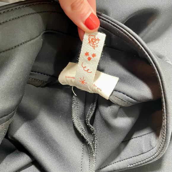 Tamara Malas Neoprene Lilia Pant Blue Black Wide Leg Women's Plus Size 14 - Picture 10 of 13